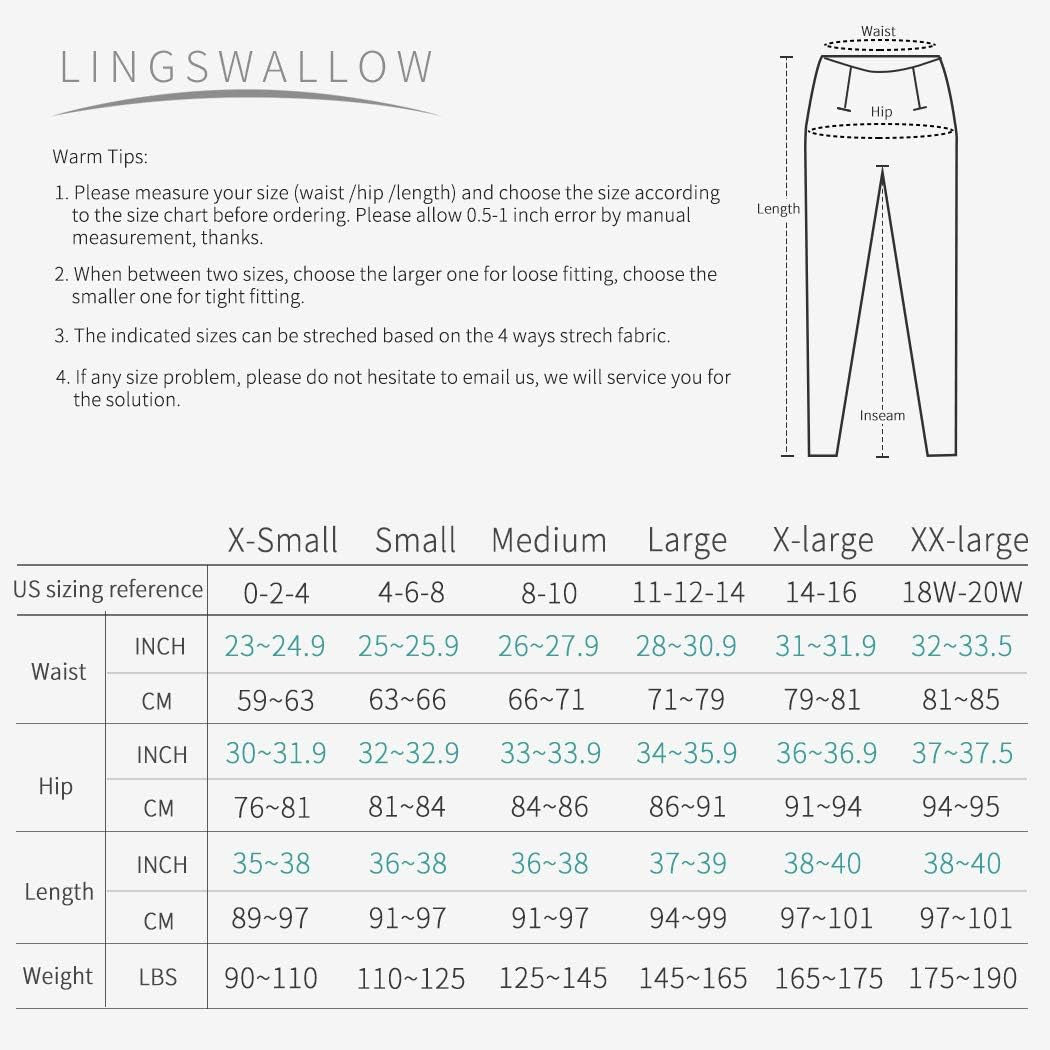 High Waist Yoga Pants - Yoga Pants with Pockets Tummy Control, 4 Ways Stretch Workout Running Yoga Leggings