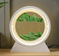 LED Light Creative Quicksand Table Lamp Moving Sand Art Picture 3D Hourglass Deep Sea Sandscape Bedroom Lamp for Home Decor Gift