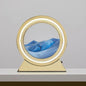 LED Light Creative Quicksand Table Lamp Moving Sand Art Picture 3D Hourglass Deep Sea Sandscape Bedroom Lamp for Home Decor Gift