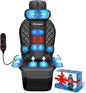 Back Massager with Heat & Compress,Vibrating Massage Seat Cushion for Home or Office Chair Use,Electric Body Massager Helps Relieve Stress and Fatigue for Neck,Back and HIPS