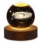 Unique 3D Crystal Ball Lamp with Galaxy and Planetary Projections USB Night Light for Cozy Atmosphere Plasma Ball